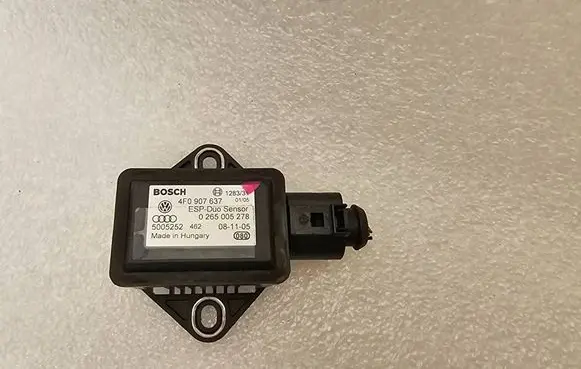 Audi A6 S6 C6 4F ESP acceleration yaw rate sensor 4F0907637 0265005278 5005252