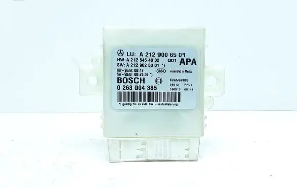 Mercedes-Benz E W212 Parking PDC control unit/module A2129006501 0263004385 A2125454832
