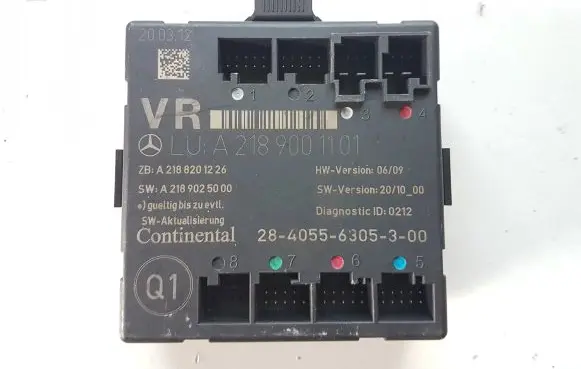 Mercedes-Benz CLS C218 X218 Door control unit/module A2189001101