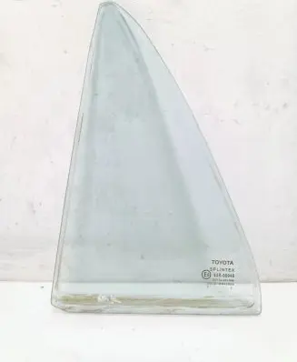 Rear vent window glass