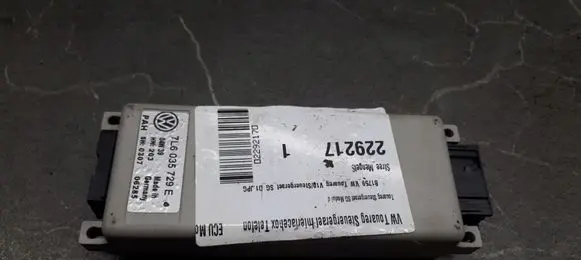 Volkswagen Multivan T5 Phone control unit/module 7L6035729E