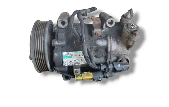 Peugeot 207 Air conditioning (A/C) compressor (pump) 9671216280