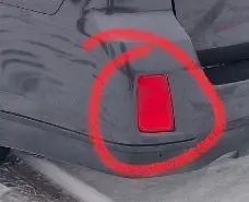 Subaru Outback Rear tail light reflector