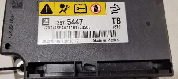 Opel Insignia A Airbag control unit/module 13575447
