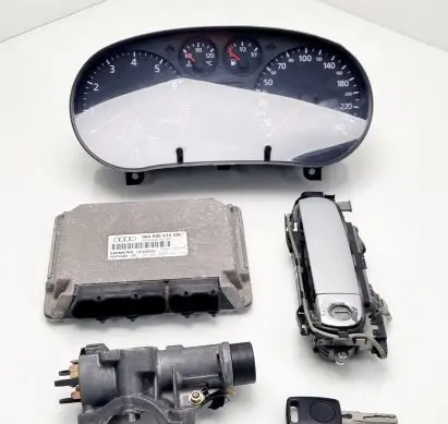 Audi A3 S3 8L Engine ECU kit and lock set 8L0919860E 8L0919272A 06A906019AM
