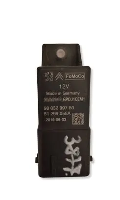 Citroen C-Elysée Glow plug pre-heat relay 9803299780