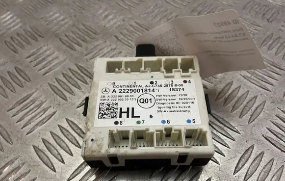 Mercedes-Benz GLC X253 C253 Door control unit/module A2229001814