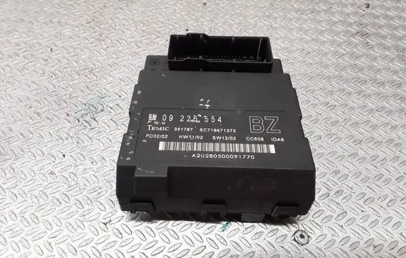 Opel Vectra C Comfort/convenience module 09226554 SC718671373 351787