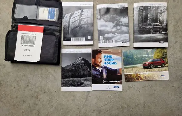 Ford Explorer V Owners service history hand book 