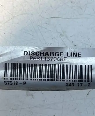 Dodge RAM 1500 DS Air conditioning (A/C) pipe/hose P68143796AE 57512P 349172