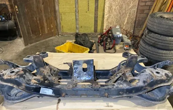 Rear axle beam