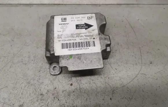 Opel Zafira A Airbag control unit/module 09229302
