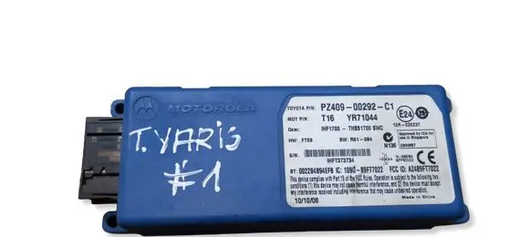 Toyota Yaris Other control units/modules PZ40900292C1