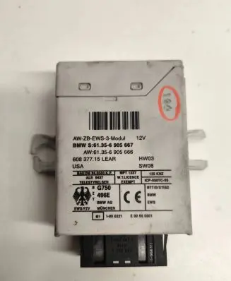 BMW 3 E46 Immobilizer control unit/module 61356905666 61356905667
