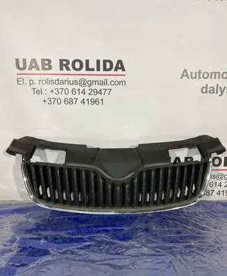 Skoda Fabia Mk2 (5J) Front bumper upper radiator grill 5J0853668A