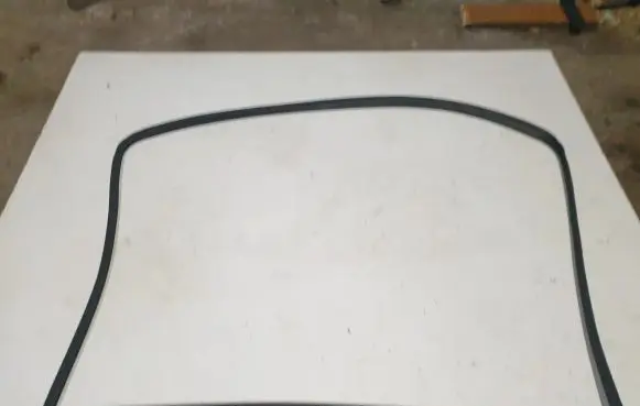 Smart ForTwo I Rubber seal loading door window/glass 
