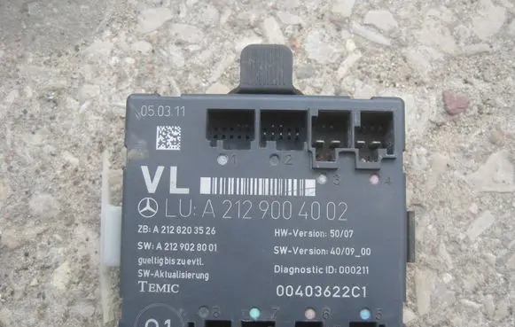 Mercedes-Benz E W212 Door control unit/module A2129004002