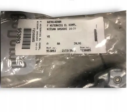 Nissan Qashqai Front door window regulator with motor 807014EA0A