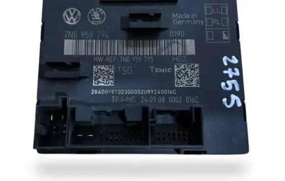 Skoda Superb B6 (3T) Door control unit/module 7N0959794 7N0959795