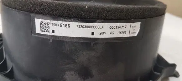 Opel Astra K Rear door speaker 39035166 000196717