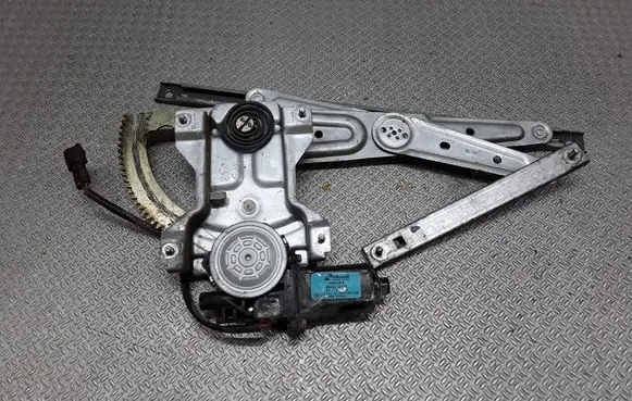 Rear door window regulator with motor