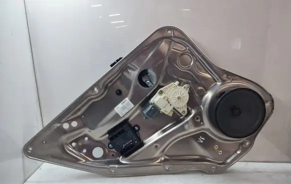Rear door window regulator with motor