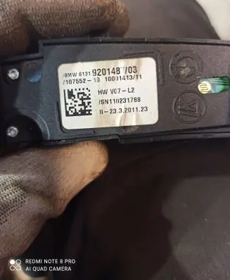 BMW 7 F01 F02 F03 F04 ESP (stability program) switch 10755210 10001413 N110231788