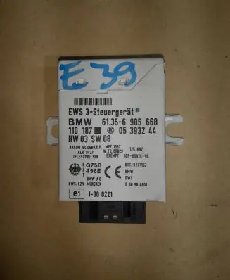 BMW 5 E39 Immobilizer control unit/module 61356905668 05393244 110187