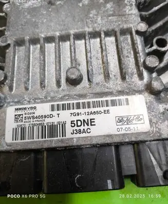 Ford Mondeo MK IV Engine control unit/module 7G9112A650EE 5WS40590DT