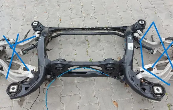 Rear axle beam