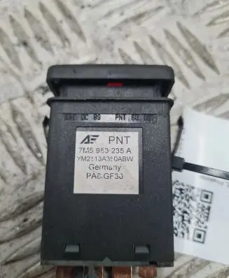 Ford Galaxy Hazard light switch 7M5953235A