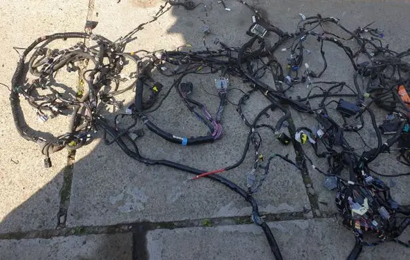 Tesla Model S Engine installation wiring loom