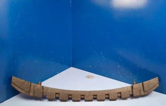 Front bumper foam support bar