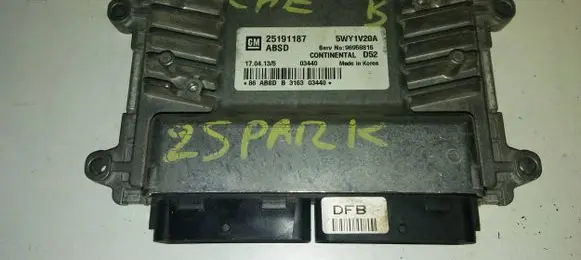 Chevrolet Spark Engine control unit/module 96958816 5WY1V20A 25191187