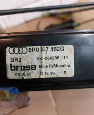 Audi Q5 SQ5 Front window lifting mechanism without motor 8R0837462G 966286114