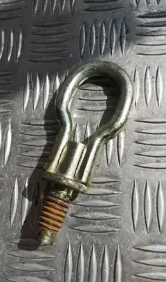 Towing hook eye