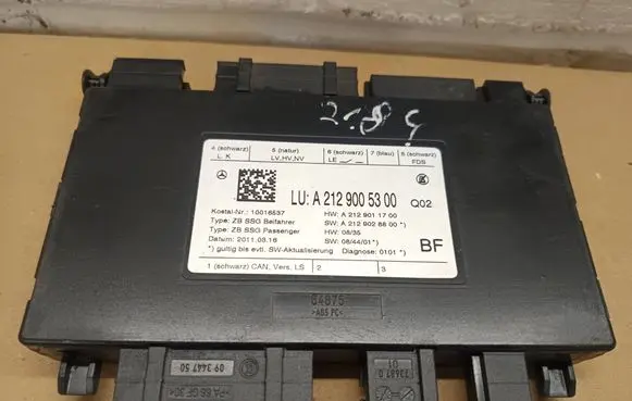 Mercedes-Benz CLS C218 X218 Seat control module A2129005300 A2129011700