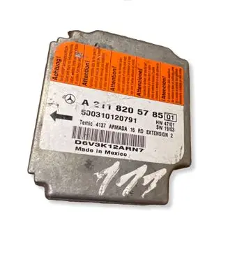 Mercedes-Benz E W211 Airbag control unit/module 2118205785 500310120791 V03K12ARN7
