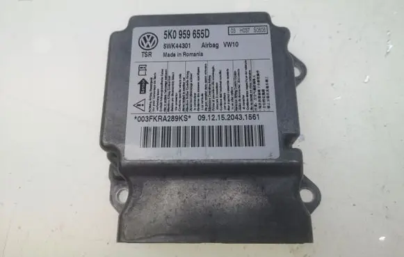 Volkswagen Golf VI Airbag control unit/module 5K0959655D 5WK44301