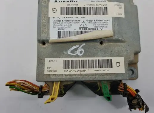 Citroen C6 Airbag control unit/module 9644747280