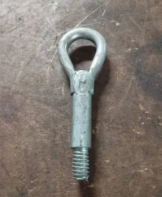 Towing hook eye
