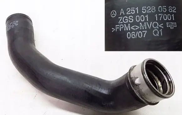 Mercedes-Benz ML W164 Intercooler hose/pipe A2515280582