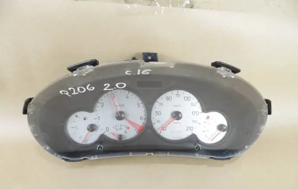 Peugeot 206 Speedometer (instrument cluster) 9648837180 000643405 6104UH