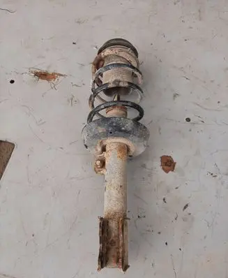 Opel Astra G Front shock absorber with coil spring