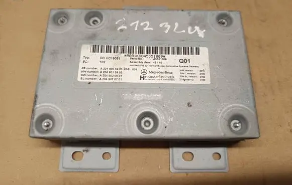 Mercedes-Benz E W212 Other control units/modules A2219005903 A2049015902 A2049020601