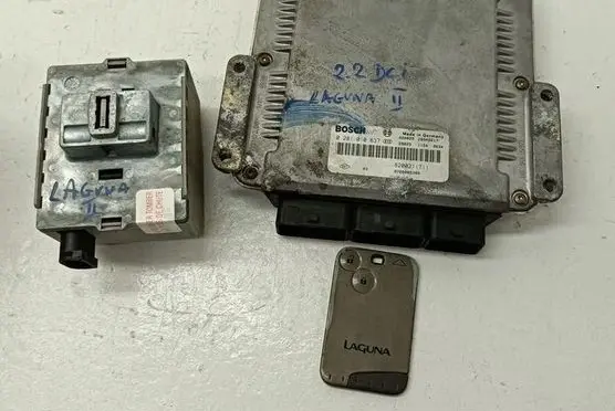 Renault Laguna II Engine ECU kit and lock set 