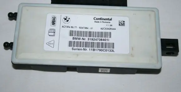 BMW 5 F10 F11 Airbag control unit/module 9247384