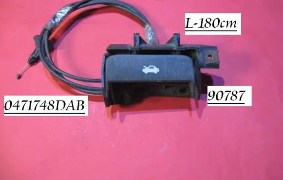 Chrysler Voyager Engine bonnet/hood lock release cable 0471748DAB 90787