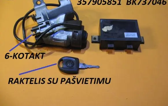 Volkswagen Jetta II Ignition lock 357905851 BK737046