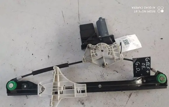 Volkswagen Golf Plus Rear door window regulator with motor 5M0839402B 980297200
